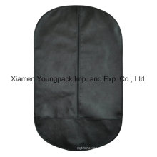 Oval Shape Black Non-Woven Suit Garment Cover Bag
